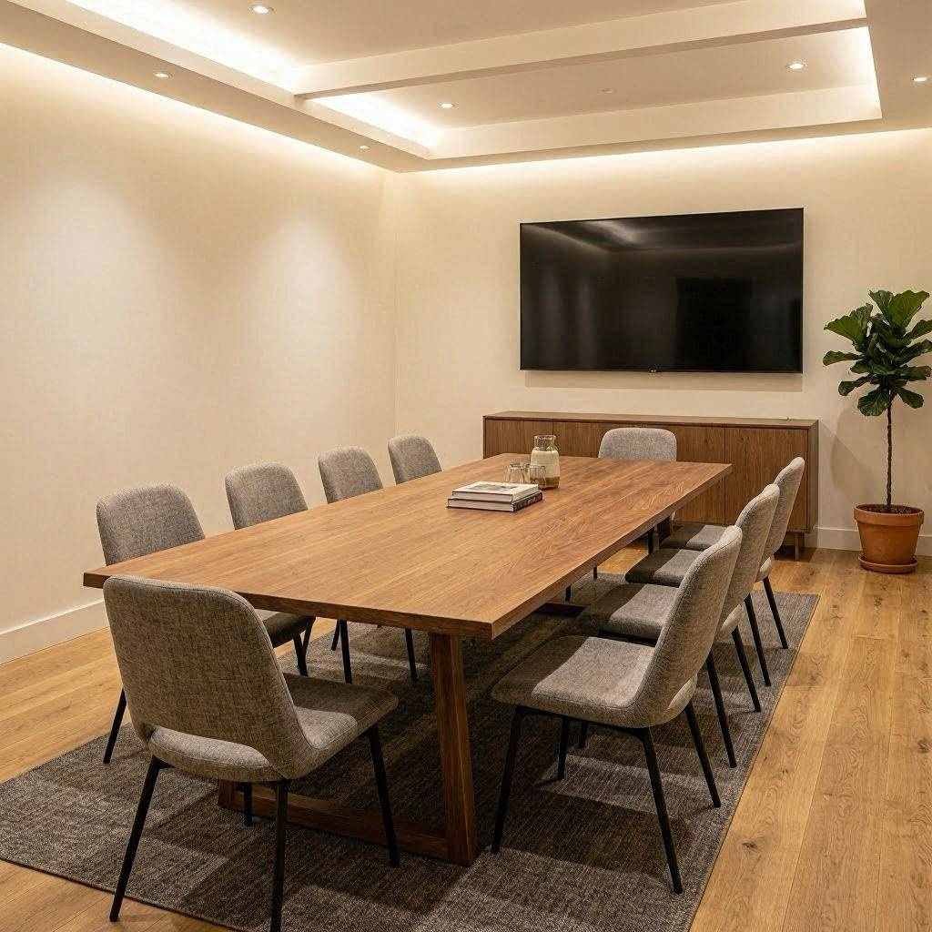 会议预约冲突期间多部门联合组的写字楼办公办公区环保材料该从哪些环节调整
